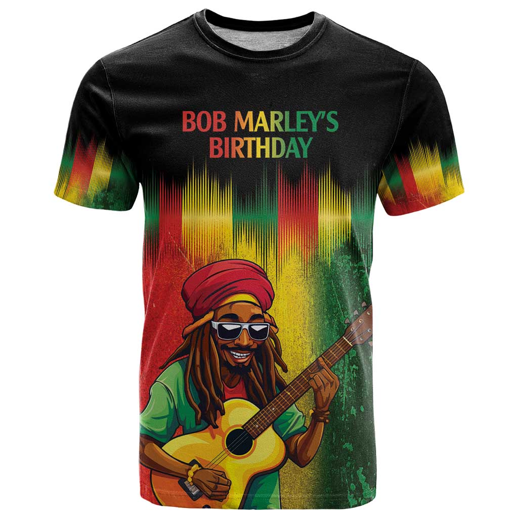 Honoring Reggae Legend Bob Birthday T Shirt - Wonder Print Shop