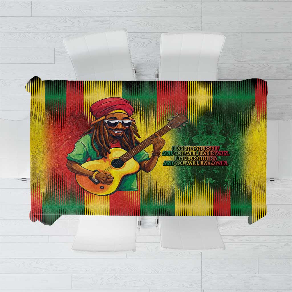 Honoring Reggae Legend Bob Birthday Tablecloth - Wonder Print Shop