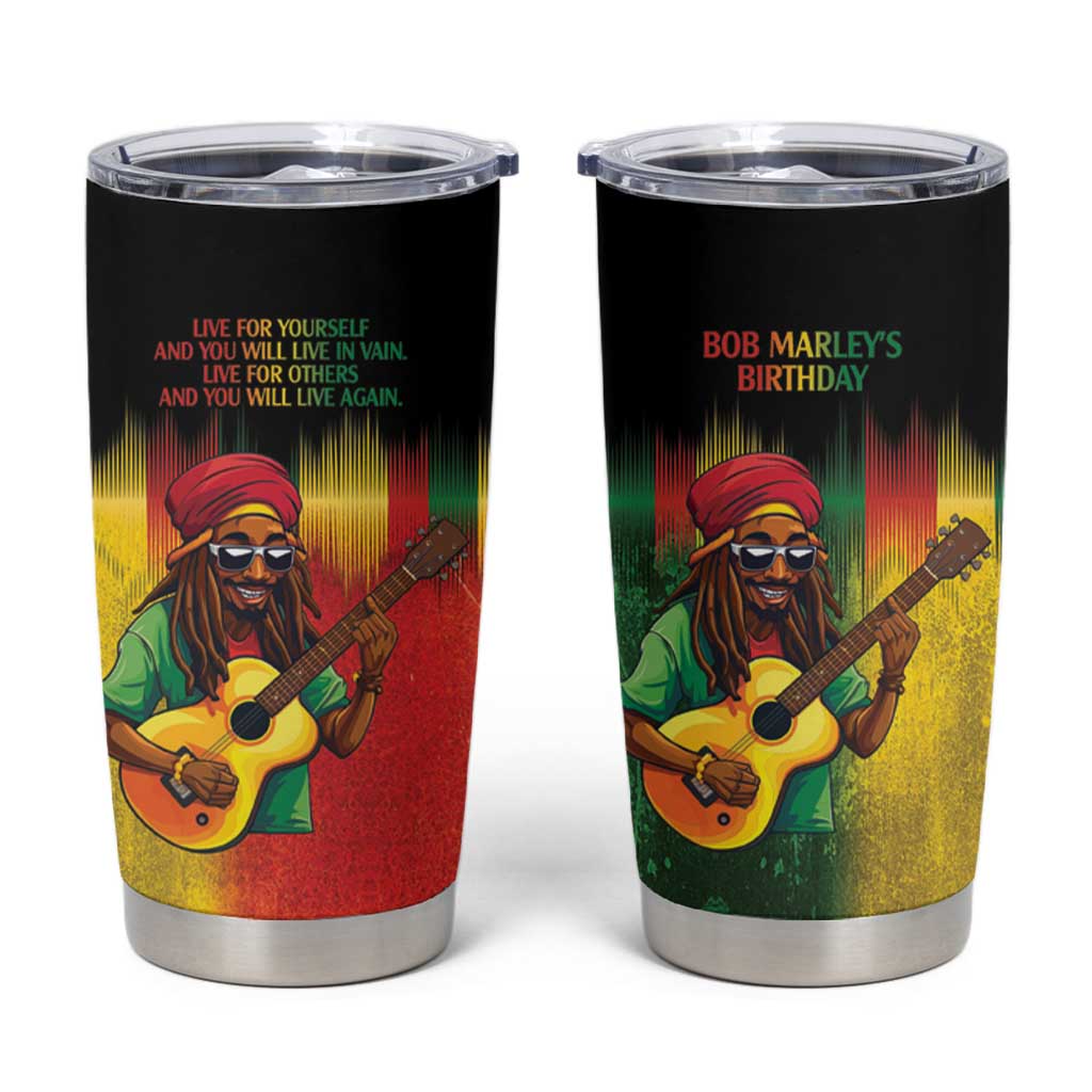 Honoring Reggae Legend Bob Birthday Tumbler Cup - Wonder Print Shop
