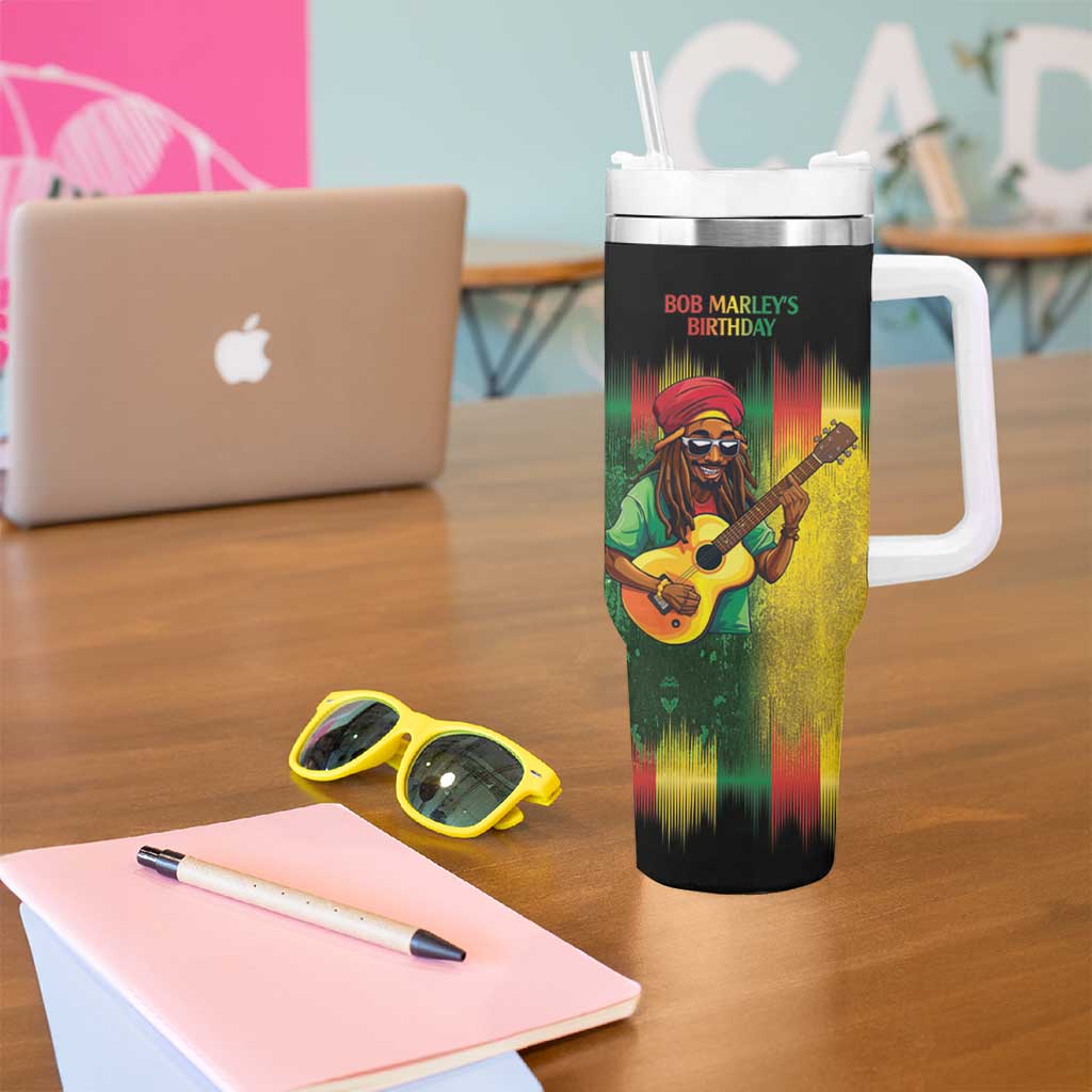 Honoring Reggae Legend Bob Birthday Tumbler With Handle - Wonder Print Shop