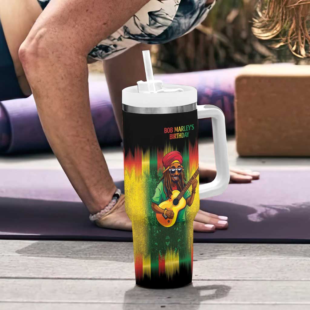 Honoring Reggae Legend Bob Birthday Tumbler With Handle - Wonder Print Shop