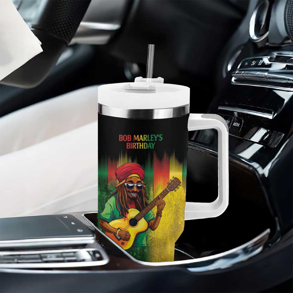Honoring Reggae Legend Bob Birthday Tumbler With Handle - Wonder Print Shop