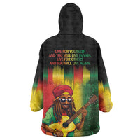 Honoring Reggae Legend Bob Birthday Wearable Blanket Hoodie - Wonder Print Shop