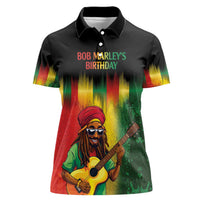Honoring Reggae Legend Bob Birthday Women Polo Shirt - Wonder Print Shop