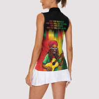 Honoring Reggae Legend Bob Birthday Women Sleeveless Polo Shirt - Wonder Print Shop