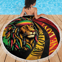 Jamaica Rastafarian Lion One Love Beach Blanket LT9 - Wonder Print Shop