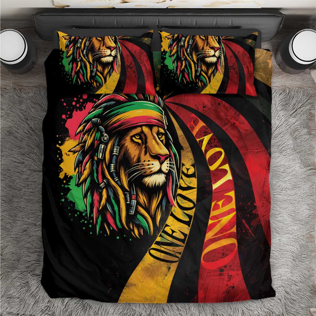 Jamaica Rastafarian Lion One Love Bedding Set LT9 - Wonder Print Shop