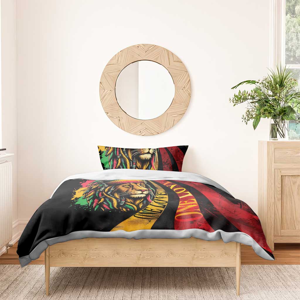 Jamaica Rastafarian Lion One Love Bedding Set LT9 - Wonder Print Shop