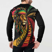 Jamaica Rastafarian Lion One Love Button Sweatshirt LT9 - Wonder Print Shop