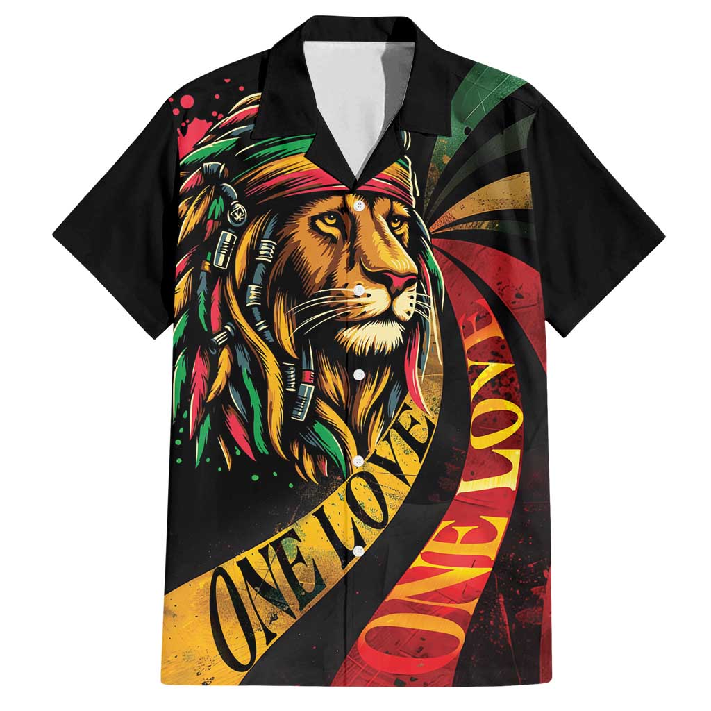 Jamaica Rastafarian Lion One Love Family Matching Puletasi and Hawaiian Shirt - Wonder Print Shop