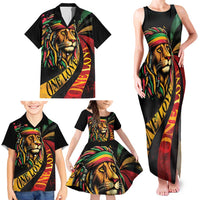 Jamaica Rastafarian Lion One Love Family Matching Tank Maxi Dress and Hawaiian Shirt - Wonder Print Shop