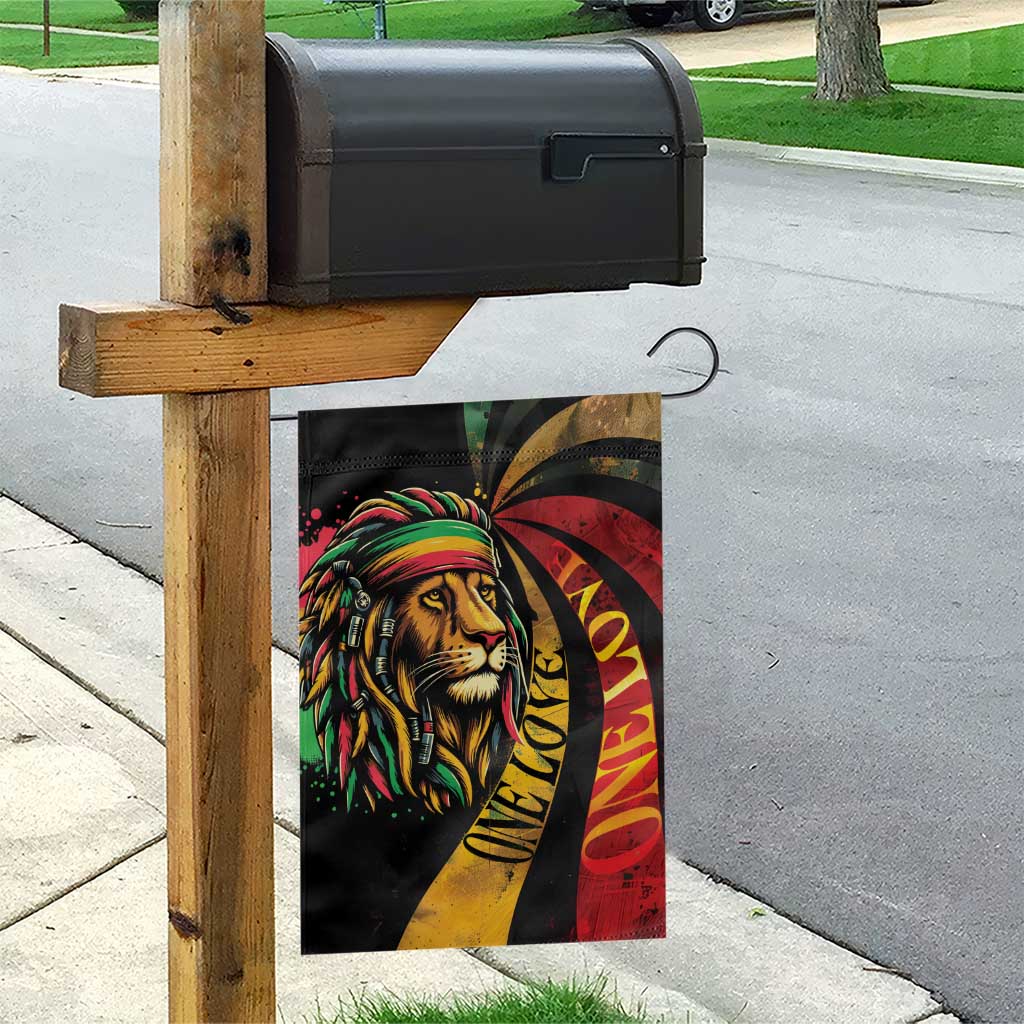 Jamaica Rastafarian Lion One Love Garden Flag - Wonder Print Shop