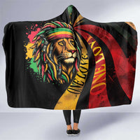 Jamaica Rastafarian Lion One Love Hooded Blanket