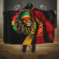 Jamaica Rastafarian Lion One Love Hooded Blanket
