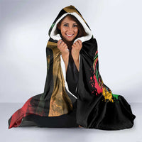 Jamaica Rastafarian Lion One Love Hooded Blanket