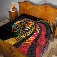 Jamaica Rastafarian Lion One Love Quilt - Wonder Print Shop