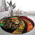 Jamaica Rastafarian Lion One Love Round Carpet