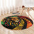 Jamaica Rastafarian Lion One Love Round Carpet
