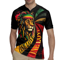Jamaica Rastafarian Lion One Love Rugby Jersey - Wonder Print Shop