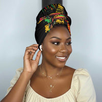Jamaica Rastafarian Lion One Love Simple Headwrap Rastafarian Lion One Love