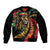 Jamaica Rastafarian Lion One Love Sleeve Zip Bomber Jacket - Wonder Print Shop