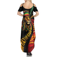 Jamaica Rastafarian Lion One Love Summer Maxi Dress - Wonder Print Shop