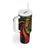 Jamaica Rastafarian Lion One Love Tumbler With Handle - Wonder Print Shop