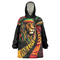Jamaica Rastafarian Lion One Love Wearable Blanket Hoodie - Wonder Print Shop