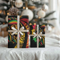 Jamaica Rastafarian Lion One Love Wrapping Paper Rastafarian Lion One Love - Wonder Print Shop