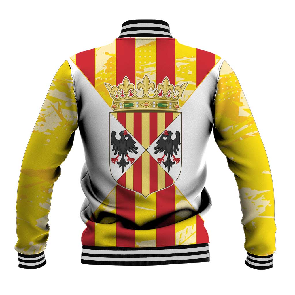 Kingdom of Trinacria Baseball Jacket Est 1282 Animus Tuus Dominus LT9 - Wonder Print Shop