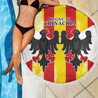 Kingdom of Trinacria Beach Blanket Est 1282 Animus Tuus Dominus LT9 - Wonder Print Shop