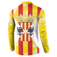 Kingdom of Trinacria Button Sweatshirt Est 1282 Animus Tuus Dominus LT9 - Wonder Print Shop