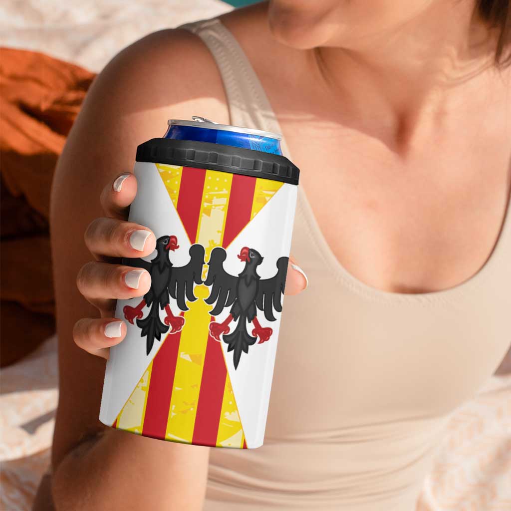 Kingdom of Trinacria 4 in 1 Can Cooler Tumbler Est 1282 Animus Tuus Dominus LT9 - Wonder Print Shop