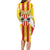 Kingdom of Trinacria Family Matching Long Sleeve Bodycon Dress and Hawaiian Shirt Est 1282 Animus Tuus Dominus LT9 - Wonder Print Shop