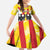 Kingdom of Trinacria Family Matching Off The Shoulder Long Sleeve Dress and Hawaiian Shirt Est 1282 Animus Tuus Dominus - Wonder Print Shop