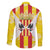 Kingdom of Trinacria Family Matching Off The Shoulder Long Sleeve Dress and Hawaiian Shirt Est 1282 Animus Tuus Dominus - Wonder Print Shop