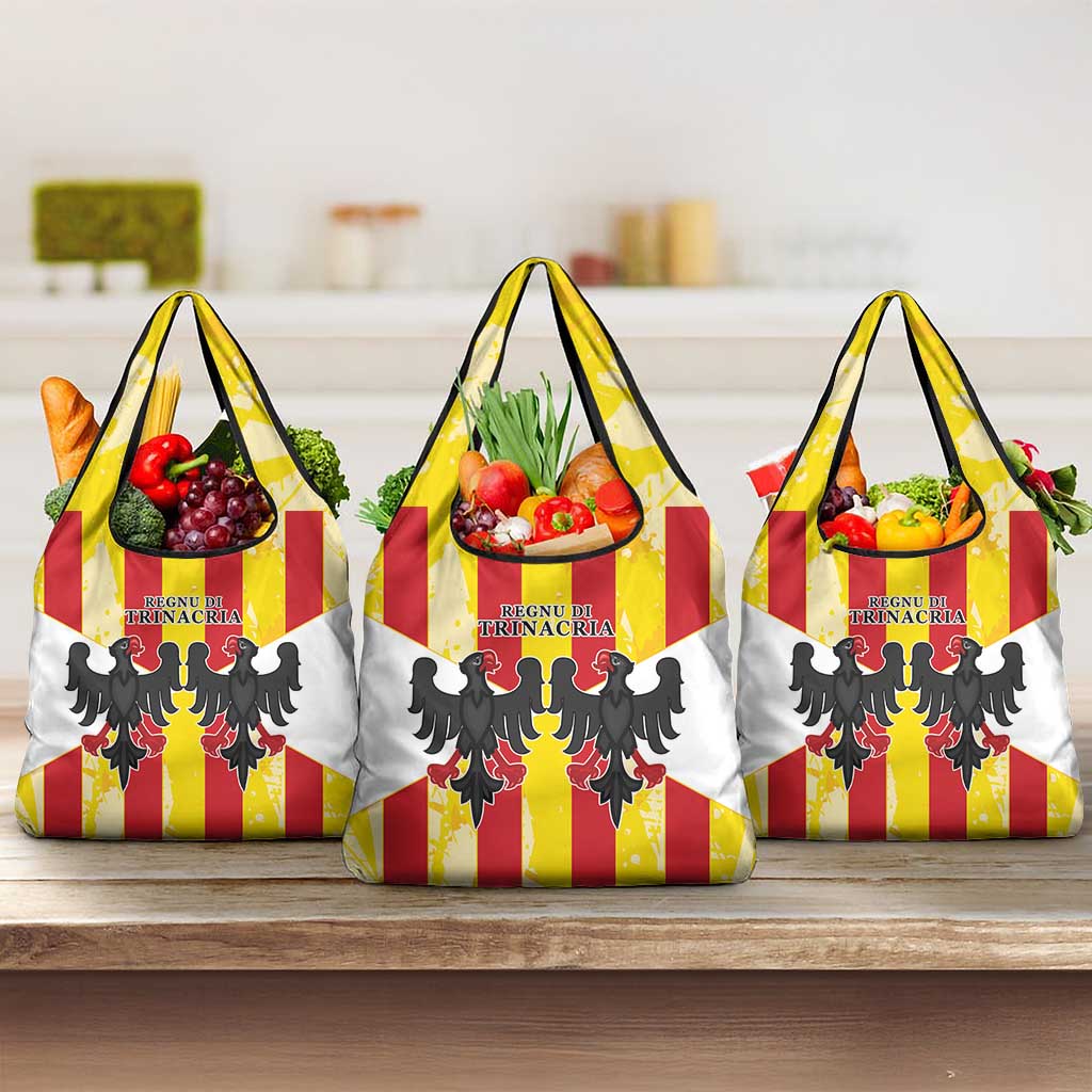 Kingdom of Trinacria Grocery Bag Est 1282 Animus Tuus Dominus