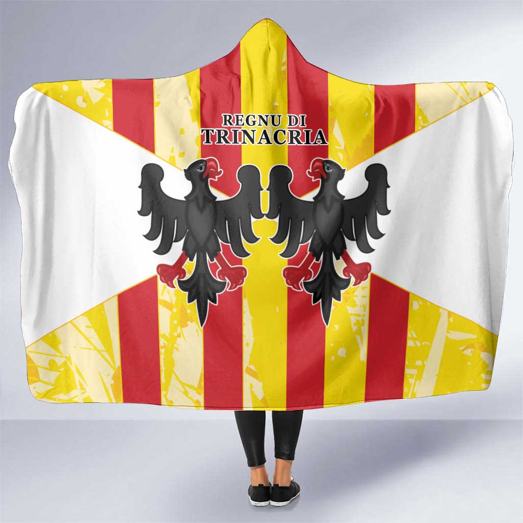 Kingdom of Trinacria Hooded Blanket Est 1282 Animus Tuus Dominus