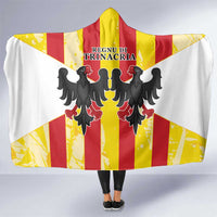 Kingdom of Trinacria Hooded Blanket Est 1282 Animus Tuus Dominus