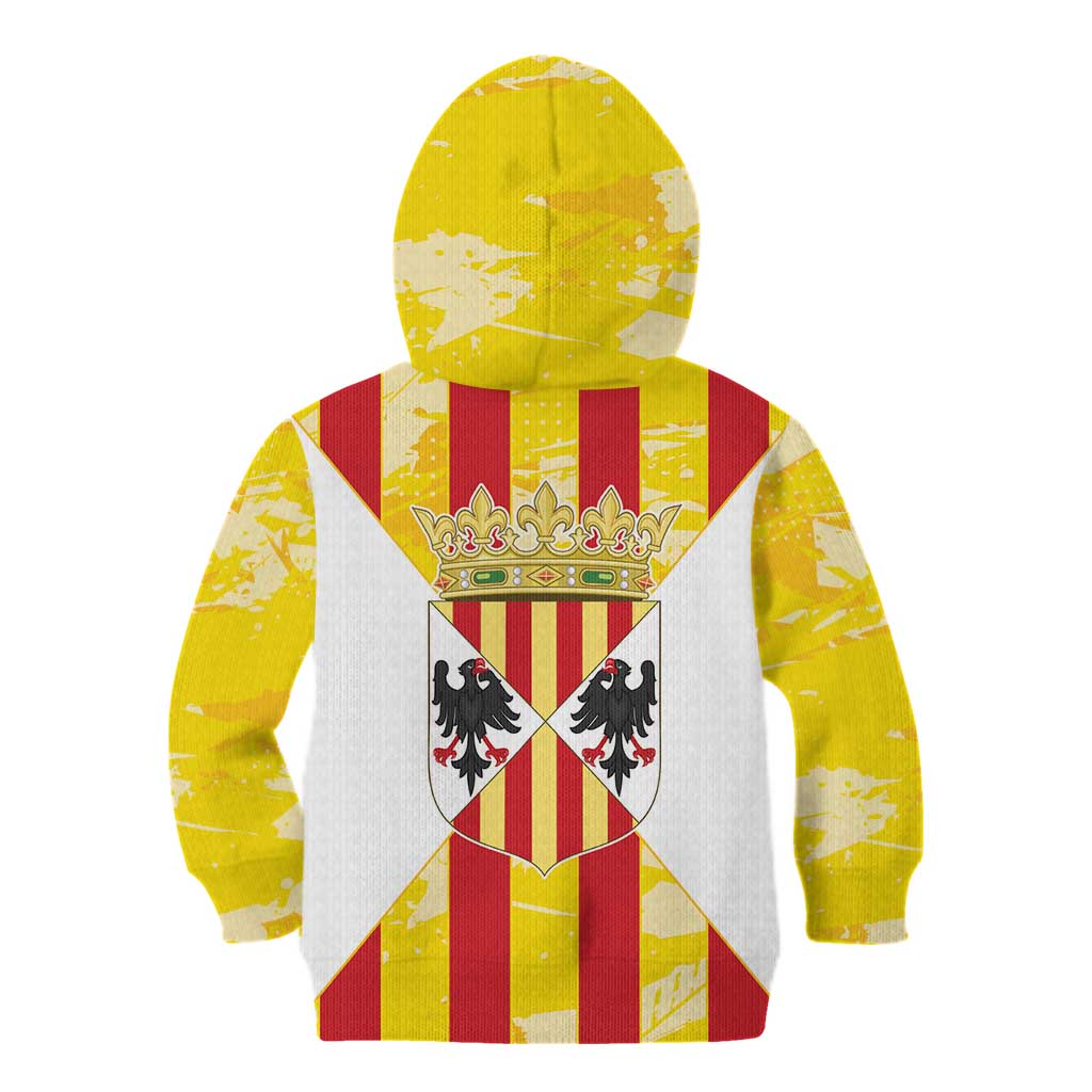 Kingdom of Trinacria Kid Hoodie Est 1282 Animus Tuus Dominus - Wonder Print Shop