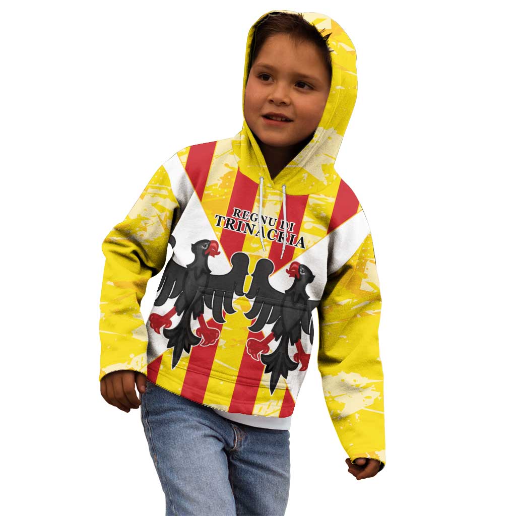Kingdom of Trinacria Kid Hoodie Est 1282 Animus Tuus Dominus - Wonder Print Shop