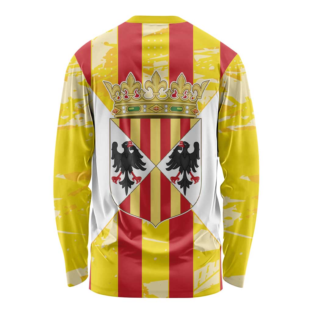 Kingdom of Trinacria Long Sleeve Shirt Est 1282 Animus Tuus Dominus - Wonder Print Shop