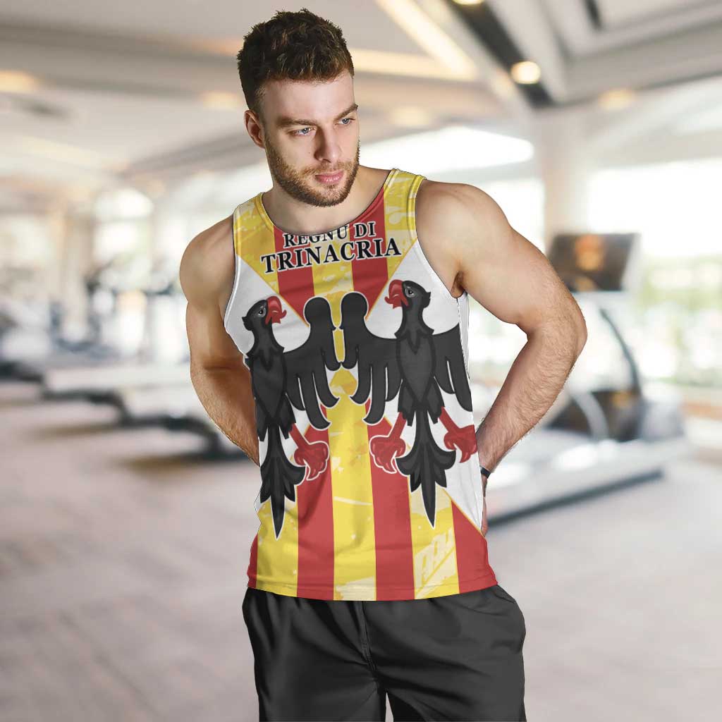 Kingdom of Trinacria Men Tank Top Est 1282 Animus Tuus Dominus - Wonder Print Shop