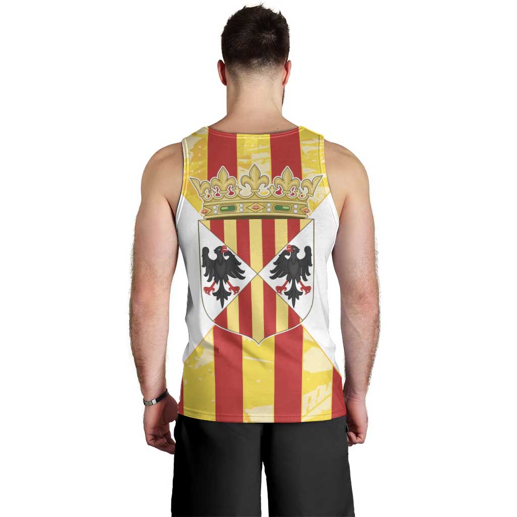 Kingdom of Trinacria Men Tank Top Est 1282 Animus Tuus Dominus - Wonder Print Shop
