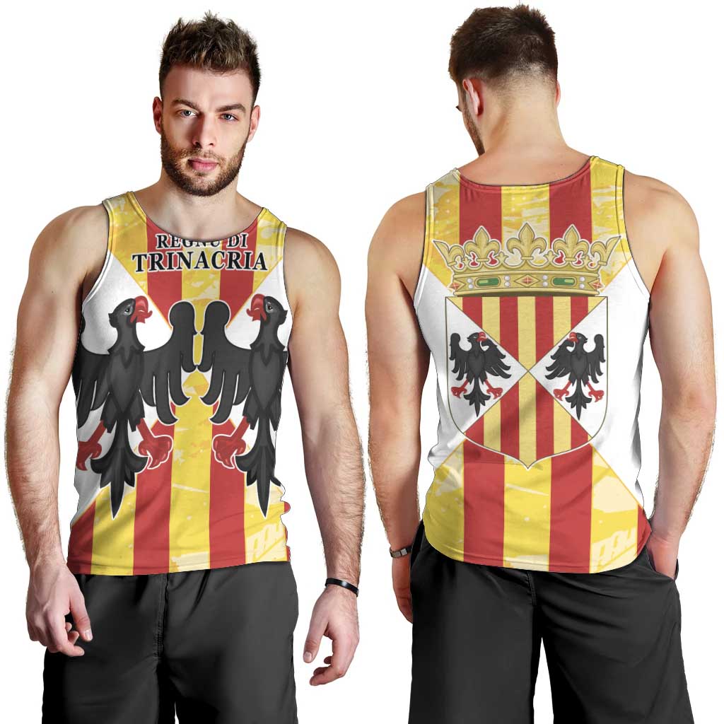 Kingdom of Trinacria Men Tank Top Est 1282 Animus Tuus Dominus - Wonder Print Shop