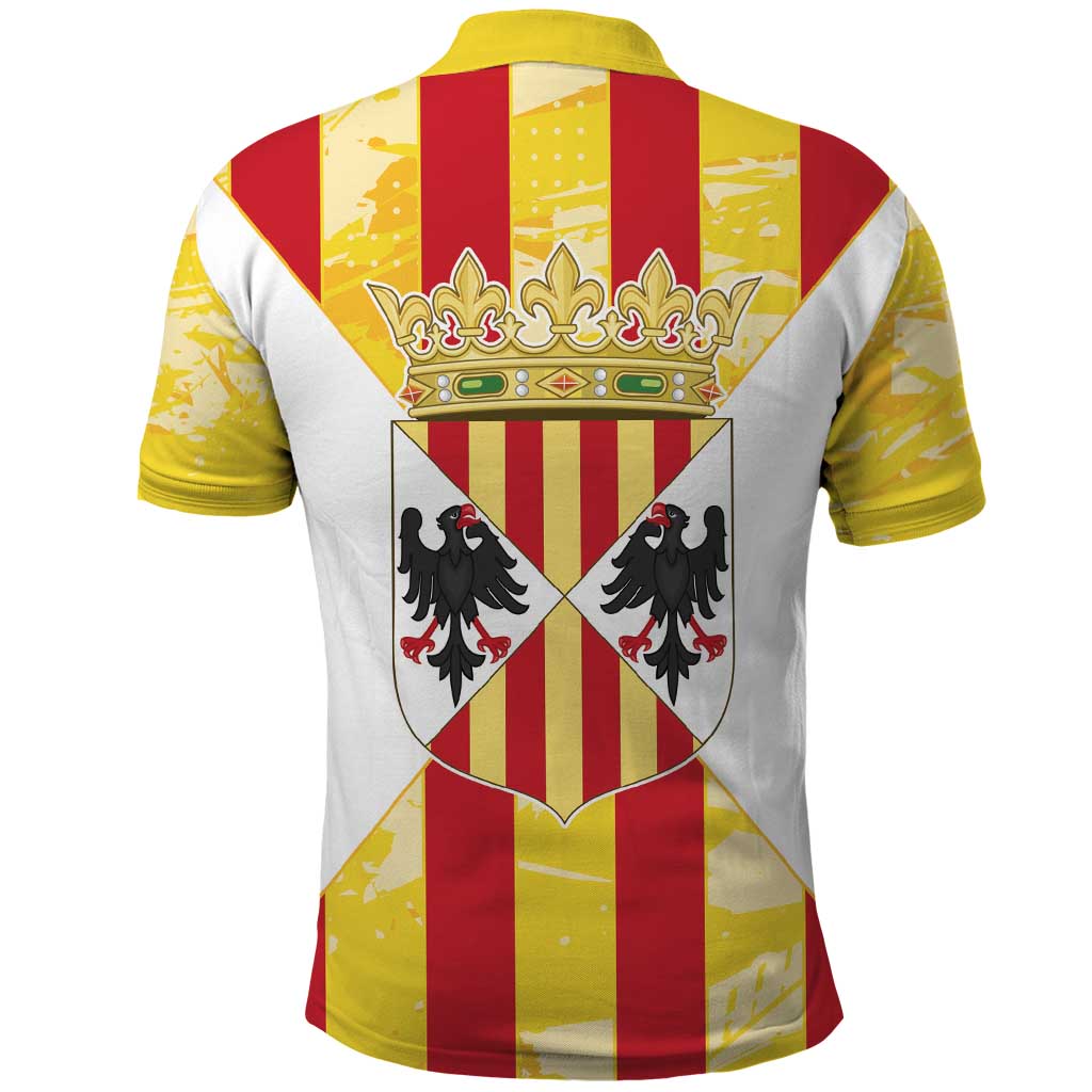 Kingdom of Trinacria Polo Shirt Est 1282 Animus Tuus Dominus - Wonder Print Shop