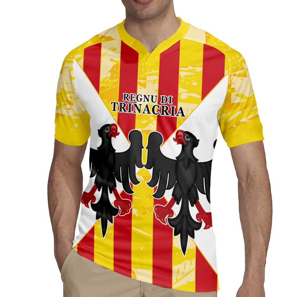 Kingdom of Trinacria Rugby Jersey Est 1282 Animus Tuus Dominus - Wonder Print Shop