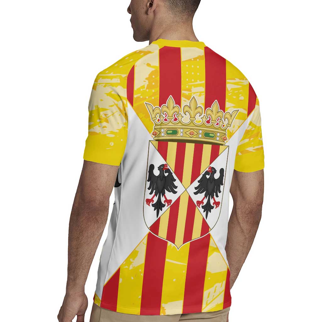 Kingdom of Trinacria Rugby Jersey Est 1282 Animus Tuus Dominus - Wonder Print Shop