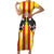 Kingdom of Trinacria Short Sleeve Bodycon Dress Est 1282 Animus Tuus Dominus - Wonder Print Shop