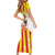 Kingdom of Trinacria Short Sleeve Bodycon Dress Est 1282 Animus Tuus Dominus - Wonder Print Shop
